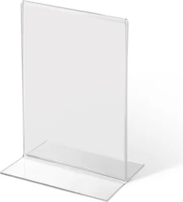 Produktbild von Showdown Displays Acrylaufsteller in T-Form DIN A7 hoch
