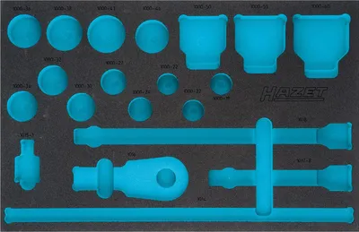 Produktbild von Hazet 2-Komponenten Weichschaumeinlage 163-406L, (LxB) 519 x 342 mm