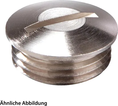 Immagine prodotto di Tappo cieco WISKA M40x1,5 BVA-M40 rotondo con intaglio in acciaio inossidabile (1.4305) lunghezza filettatura 8,5 mm - 1 pezzo
