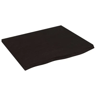 Obrázok produktu pre vidaXL Umývadlová doska tmavohnedá 60x50x2 cm z masívneho dreva