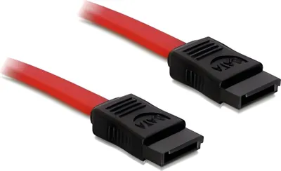 Zdjęcie produktu dla DeLOCK SATA Cable - 0.3m, 0,3 m, SATA II, Czerwony