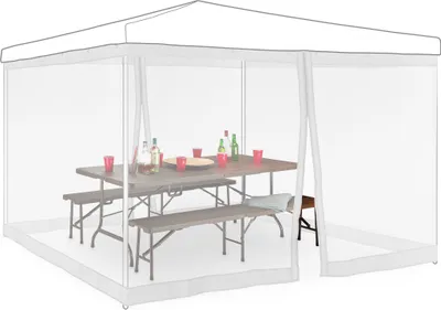 Obrázok produktu pre moskytiéra relaxdays pre altánok 3x3 m biela