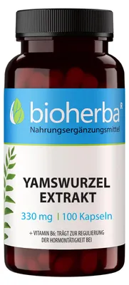 Produktbild von Bioherba Yamswurzel Extrakt 330 mg 100 Kapseln