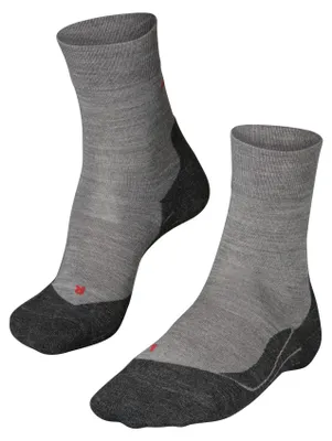 Productafbeelding van FALKE RU4 Endurance wollen hardloopsokken, lichtgrijs gemêleerd (3830), maat 46-48