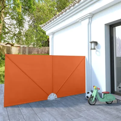 Produktbild von The Living Store Faltbarer Terrassen-Seitenfächer Terracotta-Rot 300×150 cm
