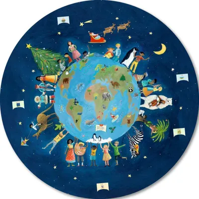 Produktbild von Zettelkalender Weihnachten bei den Kindern der Welt