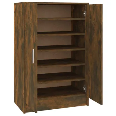 Produktbild von vidaXL Schuhschrank Räuchereiche 60x35x92 cm Holzwerkstoff