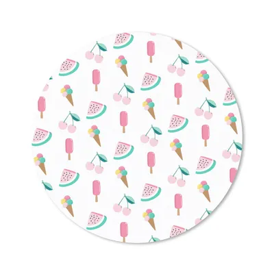 Produktbild von MuchoWow® Mauspad Mousepad Sommer - Muster - Pastell 20x20 cm - Mousepads - Maus Mat - Pad - Mausunterlage - Schreibtischmatte