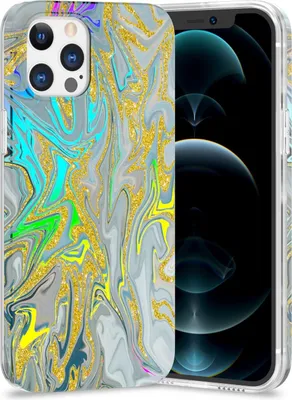 Produktbild von Für Apple iPhone 12 Pro Max TPU Watercolor Schutz Hülle Cover Etui Motiv 2