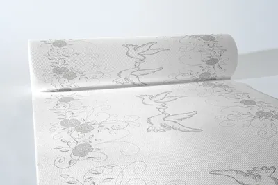 Produktbild von Airlaid Tischläufer Hochzeit in Hellgrau-Silber 40 cm x 24 m , 1 Stück - Mank