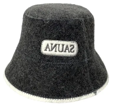 Produktbild von Saunahut aus 100% Wollfilz - Filzkappe für Damen und Herren, Mütze für die Sauna