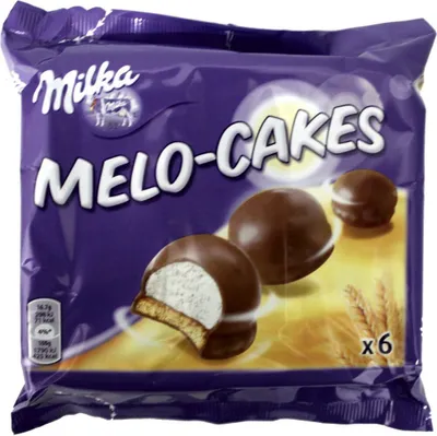 Produktbild von Milka Melo-Cakes 6 Stck. (Schaumzucker & Keks)