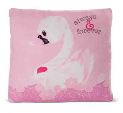 Obrázok produktu pre NICI vankúš Love Biela Labuť 30x30cm, GREEN