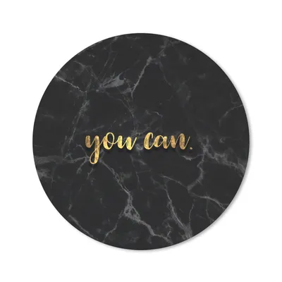 Produktbild von MuchoWow® Mauspad Mousepad Zitate - Motivation - Gold - Marmor 30x30 cm - Mousepads - Maus Mat - Pad - Mausunterlage - Tischunterlage - Schreibtischmatten