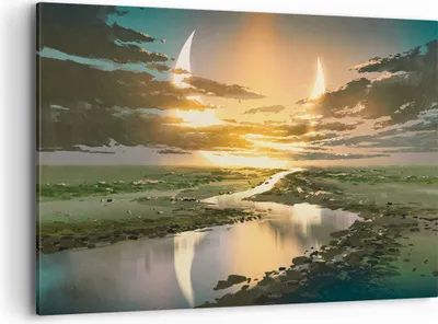 Produktbild von Bild auf Leinwand - Leinwandbild - natur natur - 120x80cm - Wand Bild - Wanddeko - Wandbilder - Leinwanddruck - Bilder - Kunstdruck - Wanddekoration - Leinwand bilder - Wandkunst - AA120x80-4042