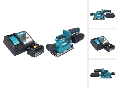 Produktbild von Makita DBO 382 RG1 Akku Schwingschleifer 18 V 93 x 185 mm Brushless + 1x Akku 6,0 Ah + Ladegerät