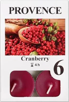 Obrázek produktu pro Svíčka Čajová Brusinka, 6Ks