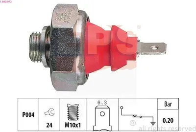 Produktbild von EPS 1.800.072 Öldruckschalter Öldrucksensor für PORSCHE 924 Coupe 911 911 (964) 914 911 Cabriolet (964)