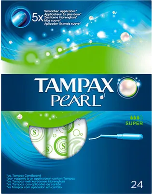 Zdjęcie produktu dla TAMPAX Pearl Super, 24 szt.