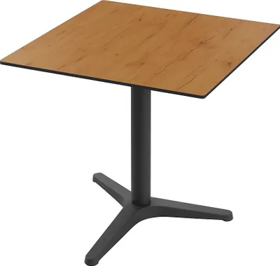 Produktbild von Gastro Terrassentisch NICO | 70x70 cm | HPL Compact Eiche Sumava Natur