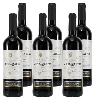 Produktbild von Jose de Zarzas Valdepeñas Reserva -trocken- (6 x 0,75L)