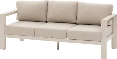 Produktbild von Gartensofa "evasion" lehm 3-sitzer aus polyester und aluminium   - Hespéride