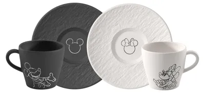 Zdjęcie produktu dla Villeroy&Boch - Zestaw dwóch filiżanek ze spodkiem Manufacture Mickey Mouse