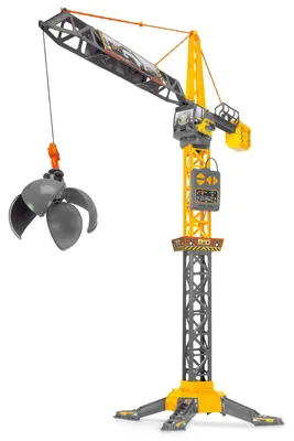 Produktbild von Mighty Crane Spielzeug Kran mit 360°-Drehung Abrissbirne und Greif-Funktion Ferngesteuerter Kran Spielzeug für Kinder ab 3 Jahre 110 cm