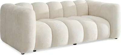 Zdjęcie produktu dla Sofa olia 2 kremowy tkanina, podstawa czarny