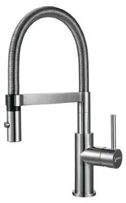 Produktbild von Victory GT2101 Küchenarmatur aus massivem Edelstahl mit 360° Schwenkauslauf & Laminarperlator