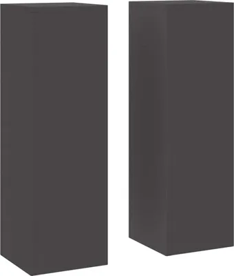 Two identical black plant stands are shown side-by-side against a light gray background.