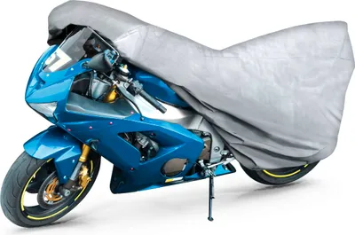 Produktbild von Motorrad Abdeckplane All Weather M, 100% wasserdichte Outdoor Motorrad Plane, Motorrad Plane Ganz-Jahres-Schutz, Abdeckplane Motorrad, Motorrad Zubehör Plane silber 215x95x120 cm