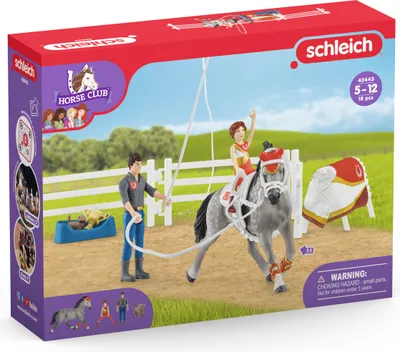 Productafbeelding van Schleich Horse Club – 42443 Set met Mia en voltigeeruitrusting