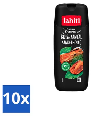 Imagen del producto de 10 unidades de gel de ducha Tahiti, aroma a sándalo, 315 ml - Paquete económico