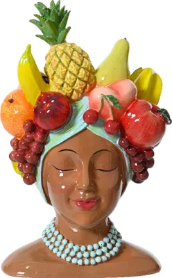 Produktbild von Vase Frauenkopf mit Früchten SUMMER