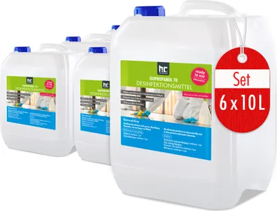 Produktbild von 6 x 10 L Isopropanol 70 - Desinfektionsmittel für Oberflächen