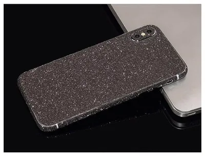 Immagine prodotto di Protezione posteriore per iPhone 7, protezione posteriore nera glitterata