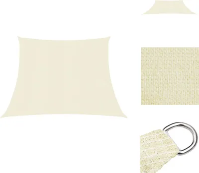 Produktbild von vidaXL Sonnensegel 160 g/m² Creme 3/4x2 m HDPE -  Sonnenschirme & Sonnenschutze