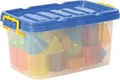 Produktbild von EDUPLAY 120463 Geoformen, Kunststoff, inklusive Box, bunt/transparent, 36-teilig (1 Set)