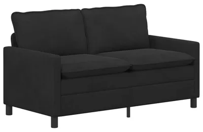 Image de Canapé vidaXL noir 156 x 81 x 87,5 cm en velours