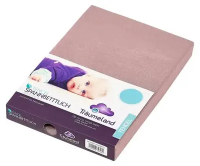 Produktbild von Träumeland Spannbetttuch Lyocell malve-rose 60 x 120 cm + 70 x 140 cm