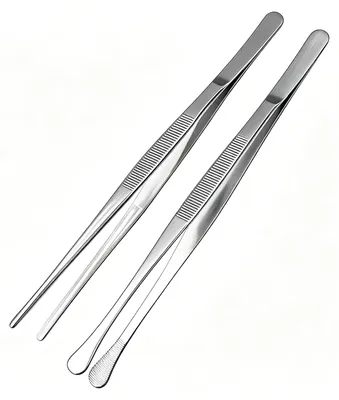 Küchenzangen 2er Set, 30 cm, Edelstahl, für Grillen & Servieren
