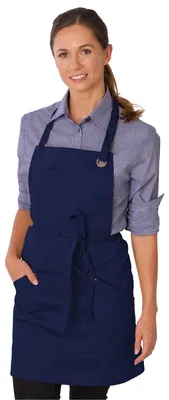 Image de Dennys - Tablier unisexe pour homme/femme « Le Chef » LT669 (taille unique) (bleu marine)
