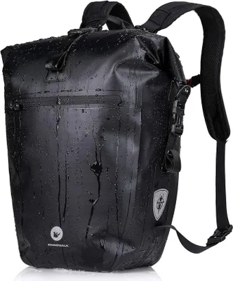 Imagen del producto de Bolsa para bicicleta Silecomplaza, 3 en 1, para portaequipajes, impermeable, 27-30L, para montaje en la parte delantera o trasera