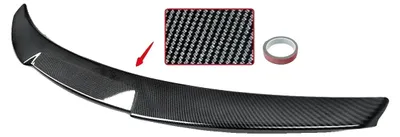 Image de Aileron arrière, style M4, installation facile, compatible avec Audi, aspect fibre de carbone