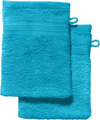 Produktbild von REDBEST Waschhandschuh Chicago" 2er-Pack türkis 15x21 cm"