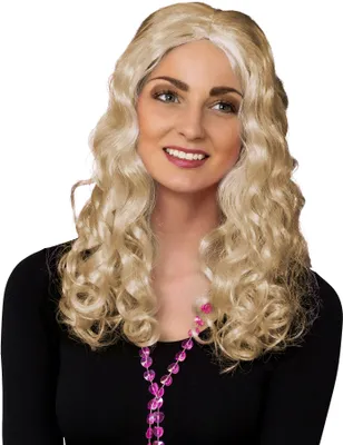 Produktbild von Lockenperücke lang blond