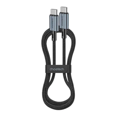 Immagine prodotto di Cavo intrecciato da USB-C a USB-C CHOETECH PD60W nero 1,2 m