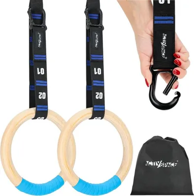 Immagine prodotto di Anelli da ginnastica, anelli di legno, anelli da crossfit - Premium