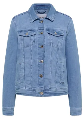Zdjęcie produktu dla Kurtka dżinsowa Style NOS 10369, jasnoniebieska, postarzana, rozmiar S